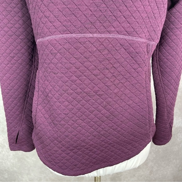 Marmot Annie Quilted Funnel Neck Sweatshirt Pullover In Purple Size S - Picture 7 of 8